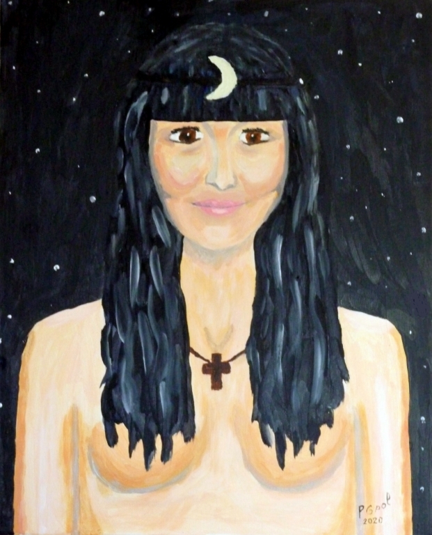 Femme  la Lune